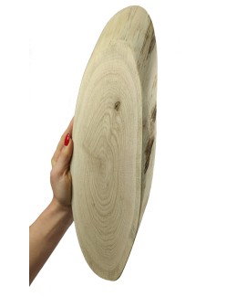 Okorowany Plaster Dębu 35-40 cm/ gr. 2 cm/ Szlifowany