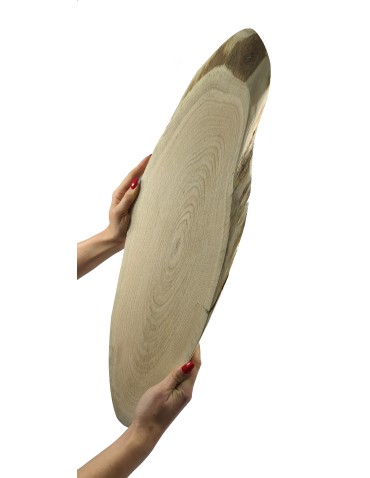 Okorowany Plaster Dębu 55-60 cm/ gr. 2 cm/ Szlifowany