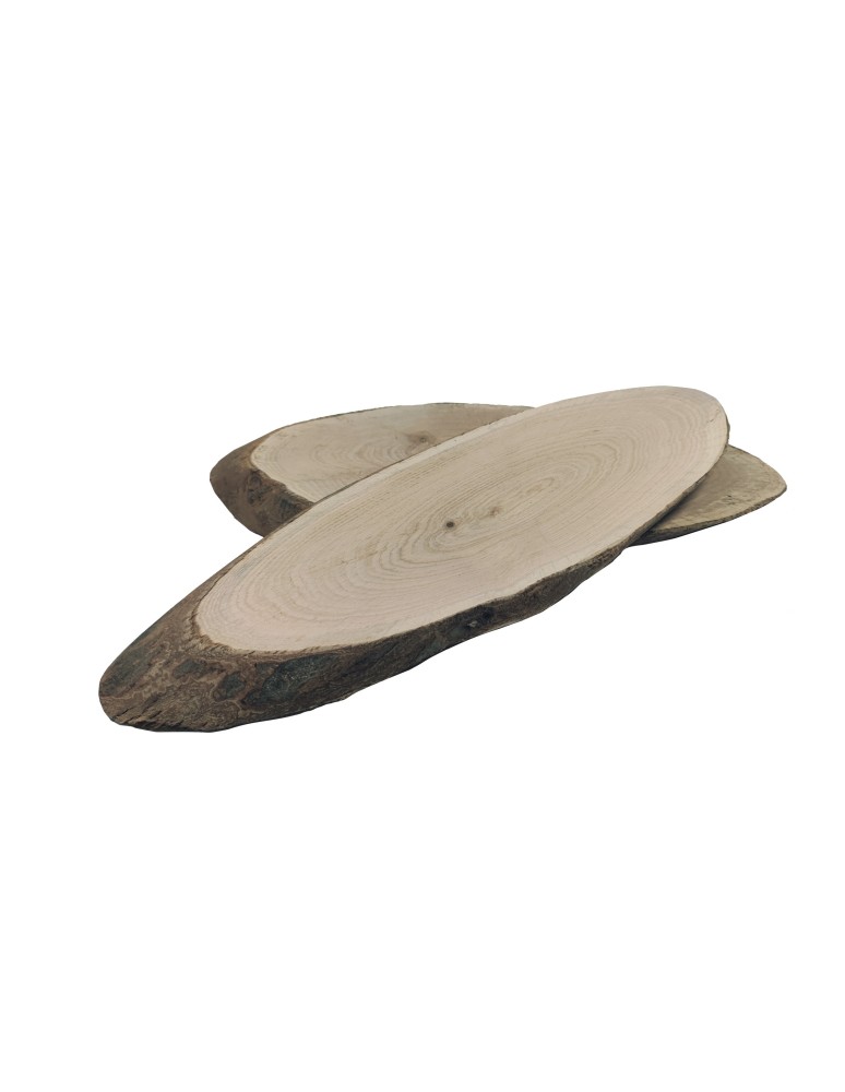 Plastry Drewna - Plaster Dębu 40-45 cm/ gr. 2 cm/ Szlifowany z Korą - produkt b2b.wamar.biz 2