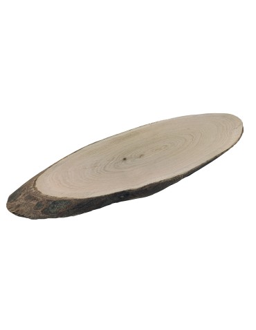 Plastry Drewna - Plaster Dębu 40-45 cm/ gr. 2 cm/ Szlifowany z Korą - produkt 6