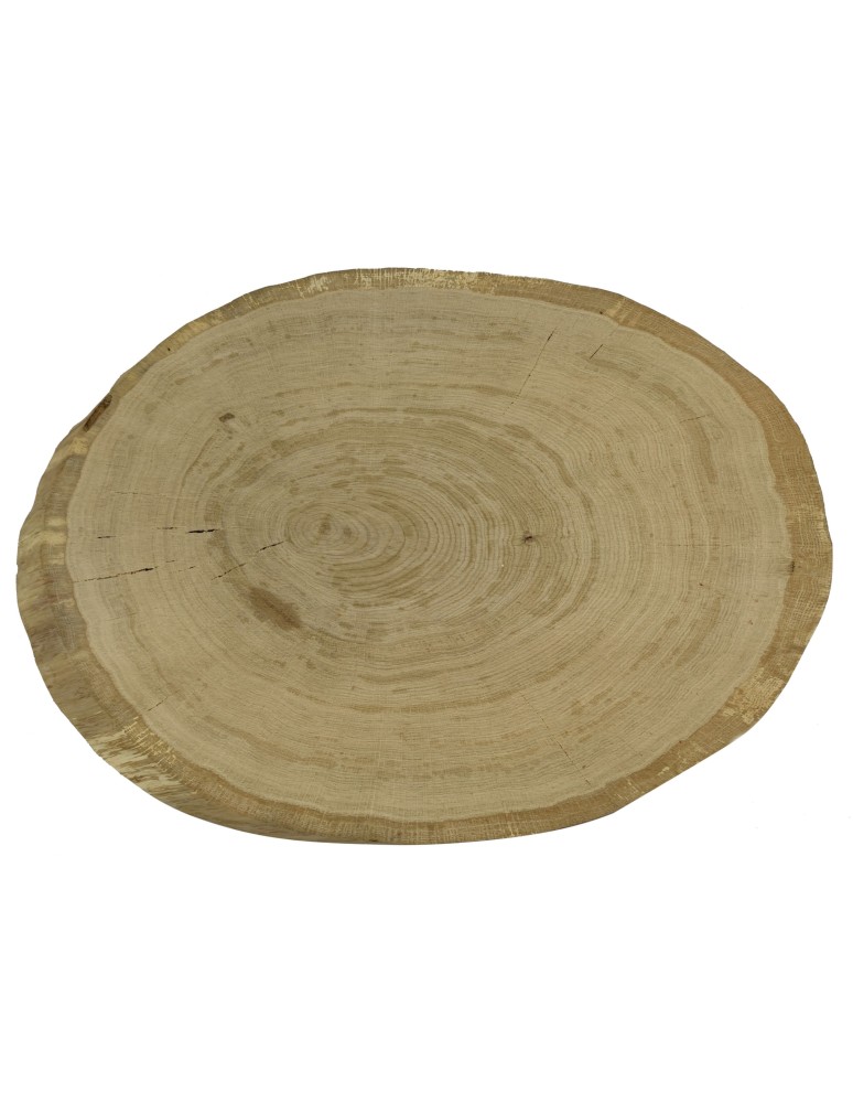 Plastry Drewna - Okorowany Plaster Dębu 63x42 cm/ gr. 6 cm/ Szlifowany Unikat 105637 - produkt b2b.wamar.biz 4