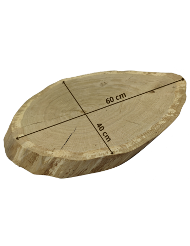 Okorowany Plaster Dębu 60x40 cm/ gr. 6 cm/ Szlifowany Unikat 112121 - produkt 2