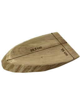Okorowany Plaster Dębu 59,5x39 cm/ gr. 6 cm/ Szlifowany Unikat 112314 - produkt 2