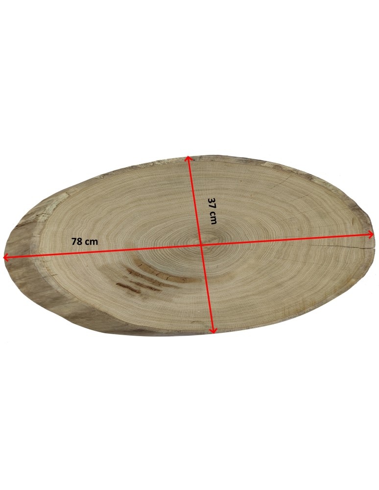 Plastry Drewna - Okorowany Plaster Dębu 78x37 cm/ gr. 6 cm/ Szlifowany Unikat 113452 - produkt b2b.wamar.biz 4