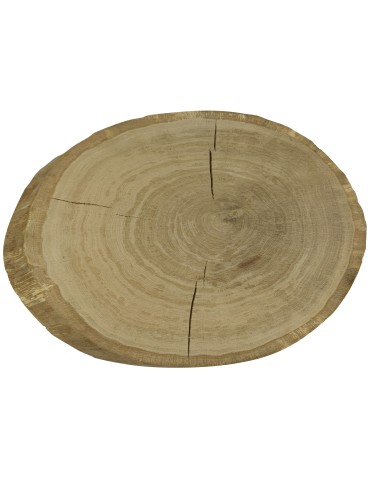 Plastry Drewna - Okorowany Plaster Dębu 61x42 cm/ gr. 6 cm/ Szlifowany Unikat 123509 - produkt 4