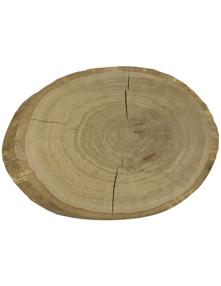 Plastry Drewna - Okorowany Plaster Dębu 61x42 cm/ gr. 6 cm/ Szlifowany Unikat 123509 - produkt b2b.wamar.biz 4