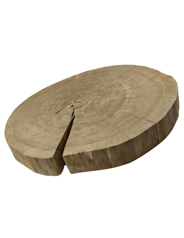 Plastry Drewna - Okorowany Plaster Dębu 90x80 cm/ gr. 9 cm/ Szlifowany Unikat 114741 - product b2b.wamar.biz 3