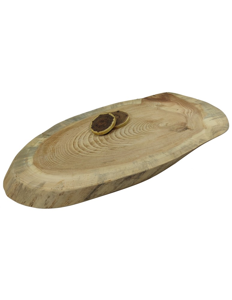 Plastry Drewna - Okorowany Plaster Sosny 65x31,5 cm/ gr.5 cm/ Szlifowany Unikat 101150 - product b2b.wamar.biz 1