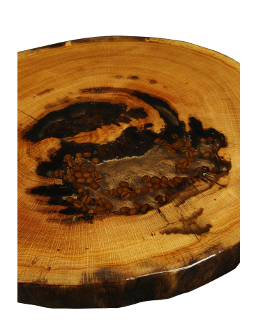 Plastry Drewna - Stół żywiczny / Unikat 093552 - nogi 45 cm - product 4