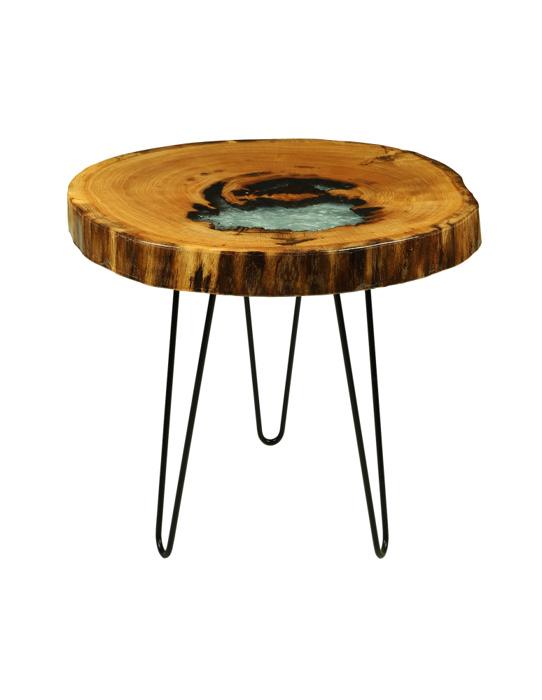 Plastry Drewna - Stół żywiczny / Unikat 104625 - nogi 43 cm - product b2b.wamar.biz 1
