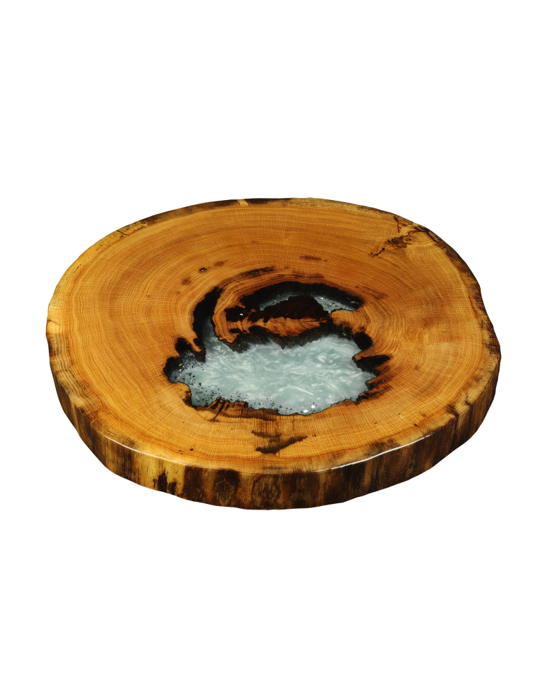 Plastry Drewna - Stół żywiczny / Unikat 104625 - nogi 45 cm - produkt b2b.wamar.biz 5