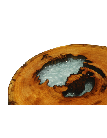 Plastry Drewna - Stół żywiczny / Unikat 104625 - nogi 45 cm - produkt 4