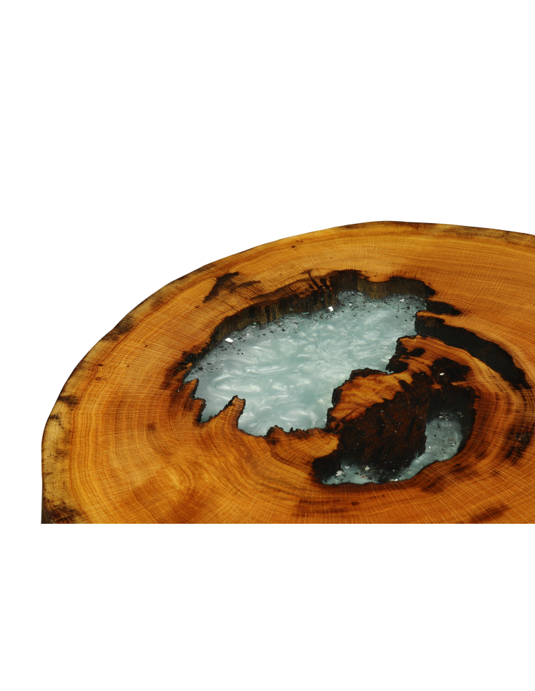 Plastry Drewna - Stół żywiczny / Unikat 104625 - nogi 45 cm - produkt b2b.wamar.biz 4