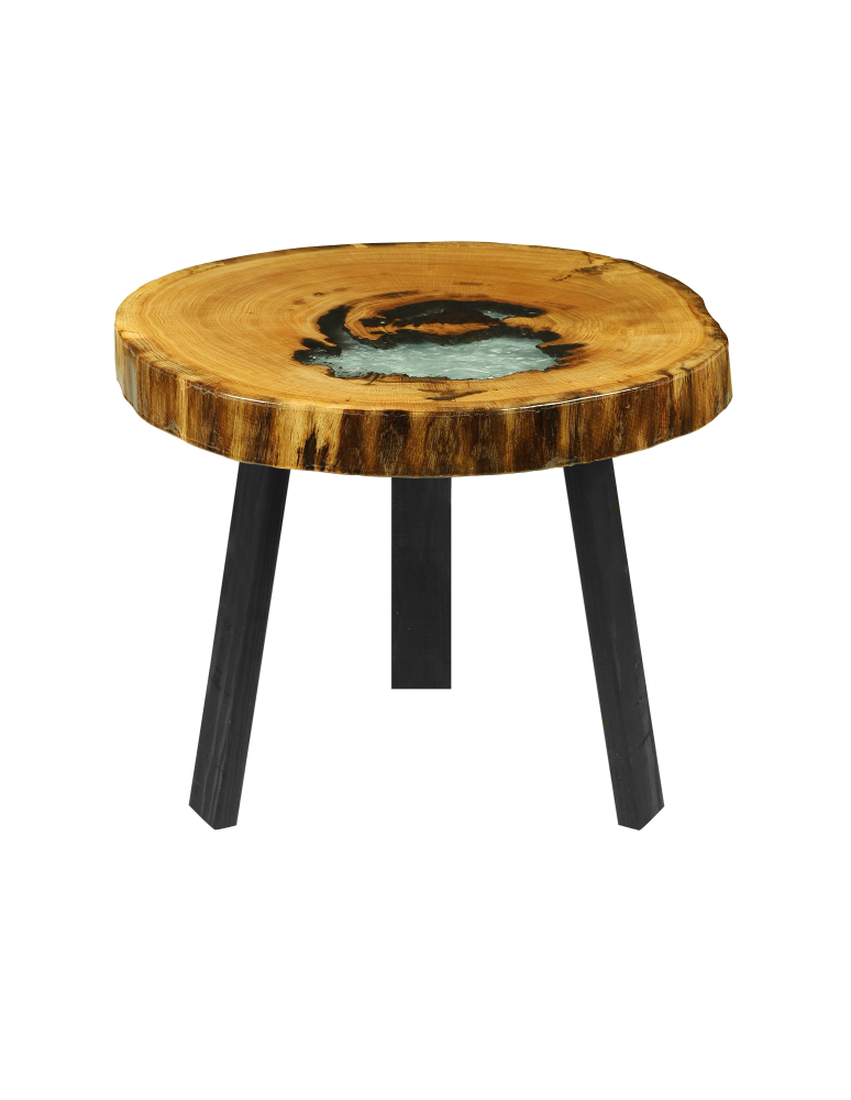 Plastry Drewna - Stół żywiczny / Unikat 104625 - nogi 45 cm - product b2b.wamar.biz 1