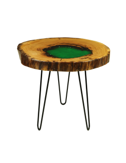 Stół żywiczny / Unikat 072222 - nogi 43 cm