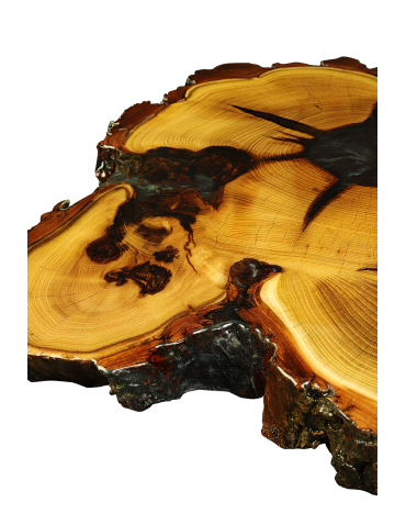 Plastry Drewna - Stół żywiczny / Unikat 072322 - nogi 45 cm - produkt 5