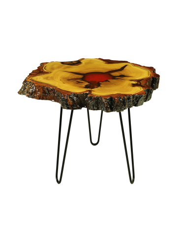 Stół żywiczny / Unikat 072422 - nogi 43 cm