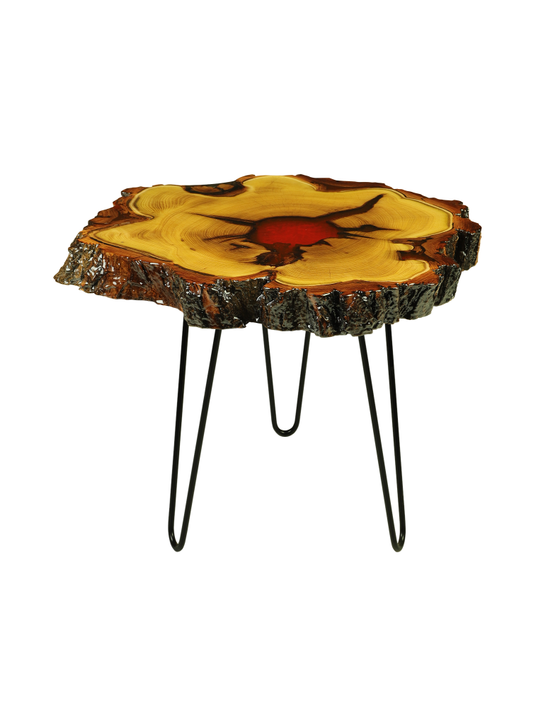 Plastry Drewna - Stół żywiczny / Unikat 072422 - nogi 43 cm - product b2b.wamar.biz 1