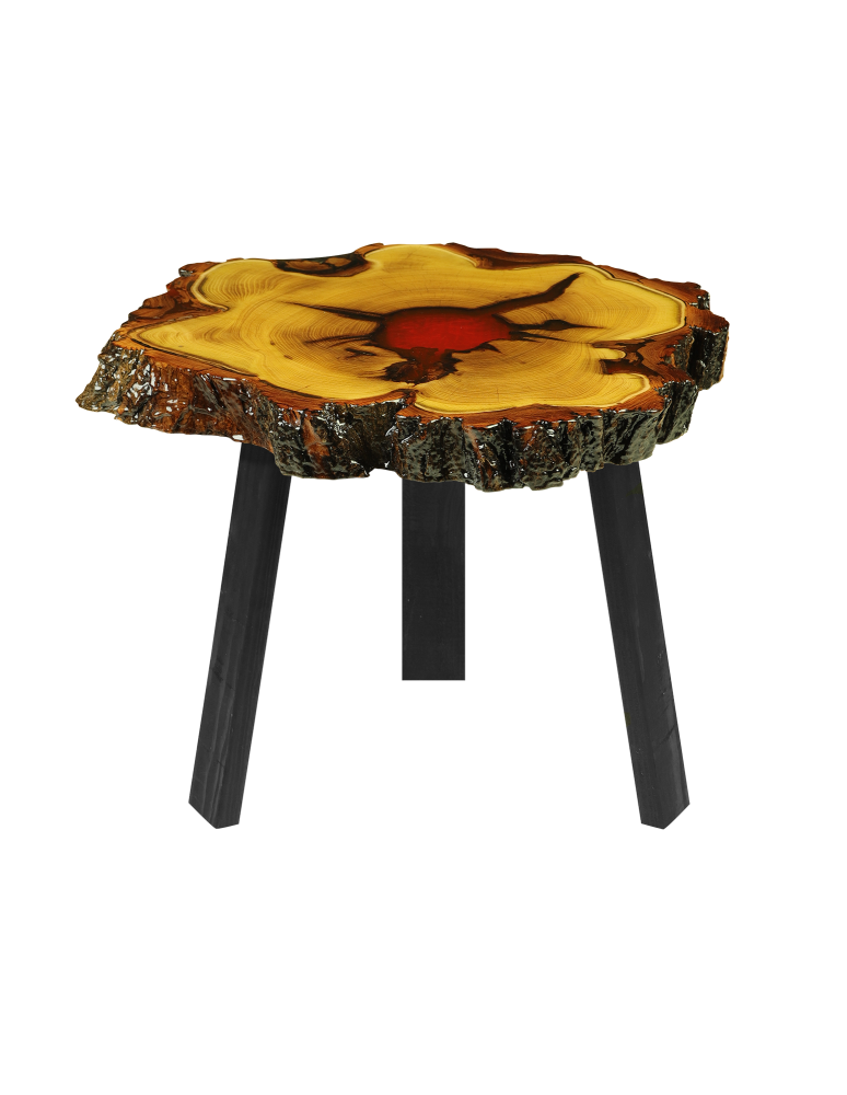Plastry Drewna - Stół żywiczny / Unikat 072422 - nogi 45 cm - product b2b.wamar.biz 1