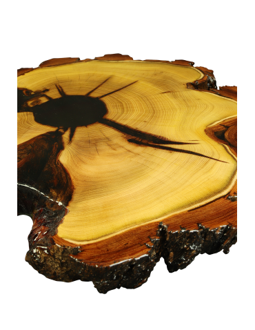 Plastry Drewna - Stół żywiczny / Unikat 072522 - nogi 43 cm - product 3