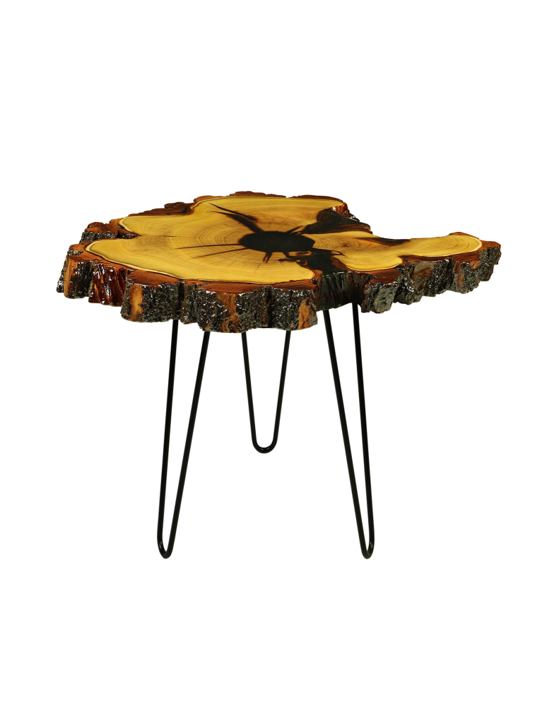 Plastry Drewna - Stół żywiczny / Unikat 072522 - nogi 43 cm - product b2b.wamar.biz 1