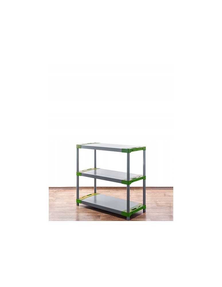 Regały z plastiku- tworzywa - Regał magazynowy garażowy JUPITER-3_100_ZIEL - product b2b.wamar.biz 4