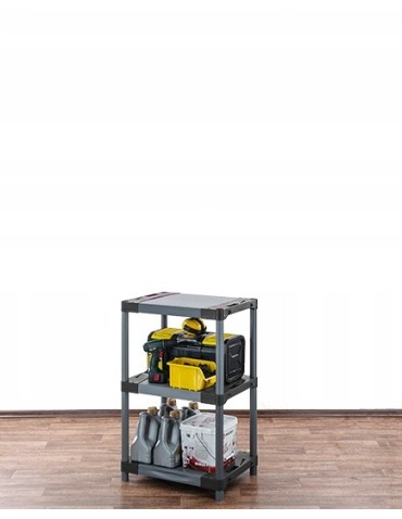 Regały z plastiku- tworzywa - Regał magazynowy garażowy JUPITER-3_080_SZAR - product 13