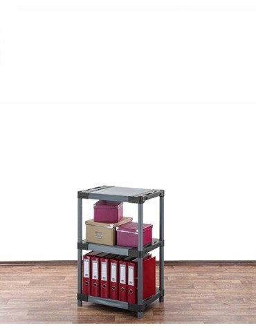 Regały z plastiku- tworzywa - Regał magazynowy garażowy JUPITER-3_070_SZAR - product 15