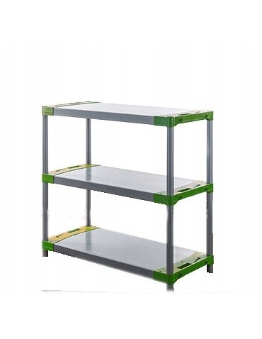 Regały z plastiku- tworzywa - Regał magazynowy garażowy JUPITER-3_150_ZIEL - product 3
