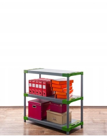 Regały z plastiku- tworzywa - Regał magazynowy garażowy JUPITER-3_150_ZIEL - product 13