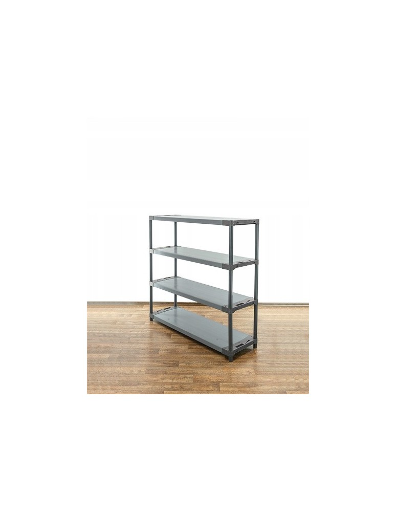 Regały z plastiku- tworzywa - Regał magazynowy garażowy JUPITER-4_130_SZAR - product b2b.wamar.biz 4