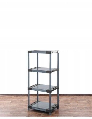 Regały z plastiku- tworzywa - Regał magazynowy garażowy JUPITER-4_090_SZAR - product 4