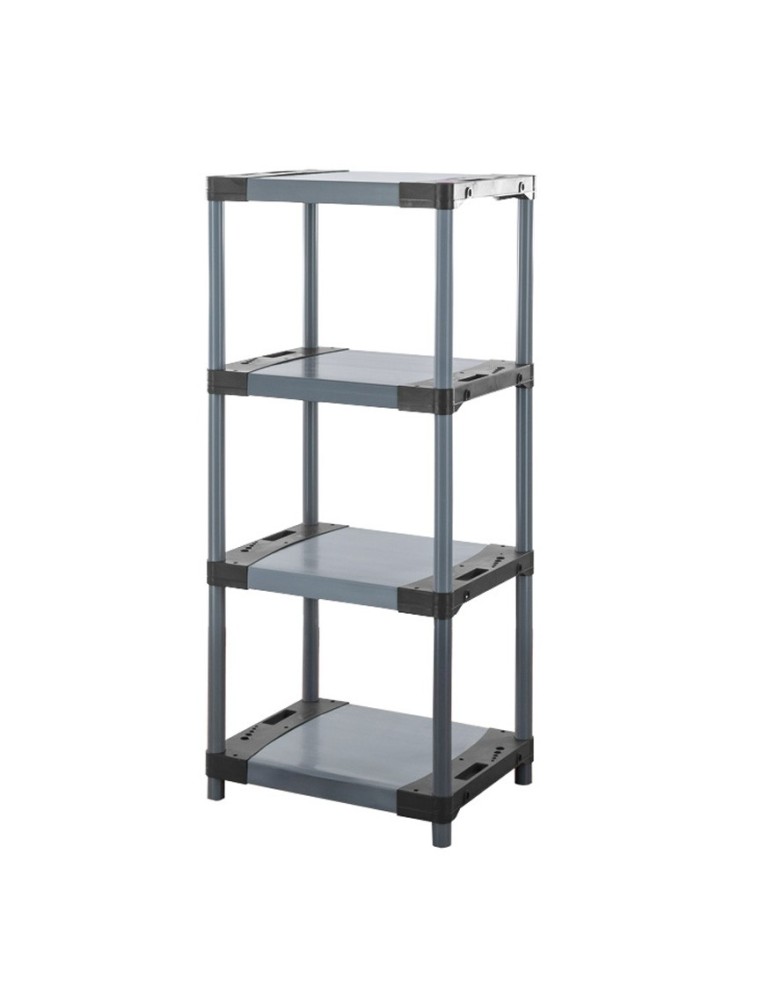 Regały z plastiku- tworzywa - Regał magazynowy garażowy JUPITER-4_080_SZAR - product b2b.wamar.biz 3