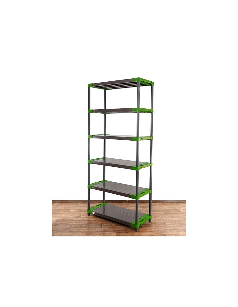 Regały z plastiku- tworzywa - Regał magazynowy plastikowy JUPITER-6_110_ZIEL - product b2b.wamar.biz 4