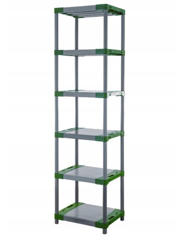 Regały z plastiku- tworzywa - Regał magazynowy plastikowy JUPITER-6_060_ZIEL - product 3