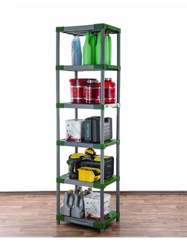 Regały z plastiku- tworzywa - Regał magazynowy plastikowy JUPITER-6_060_ZIEL - product 15
