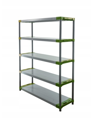 Regały z plastiku- tworzywa - Regał magazynowy plastikowy JUPITER-5_140_ZIEL - product 3