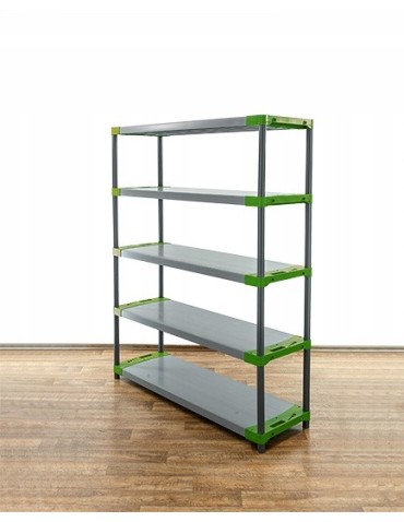 Regały z plastiku- tworzywa - Regał magazynowy plastikowy JUPITER-5_140_ZIEL - product 4