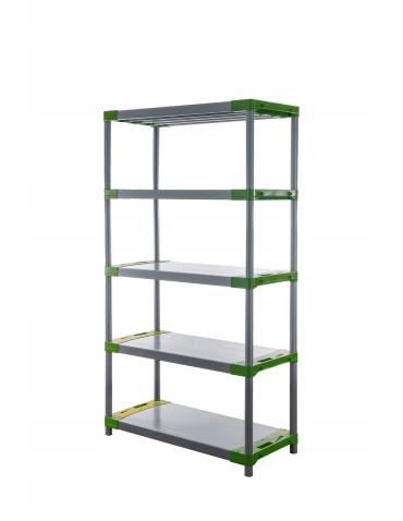Regały z plastiku- tworzywa - Regał magazynowy plastikowy JUPITER-5_120_ZIEL - product 3
