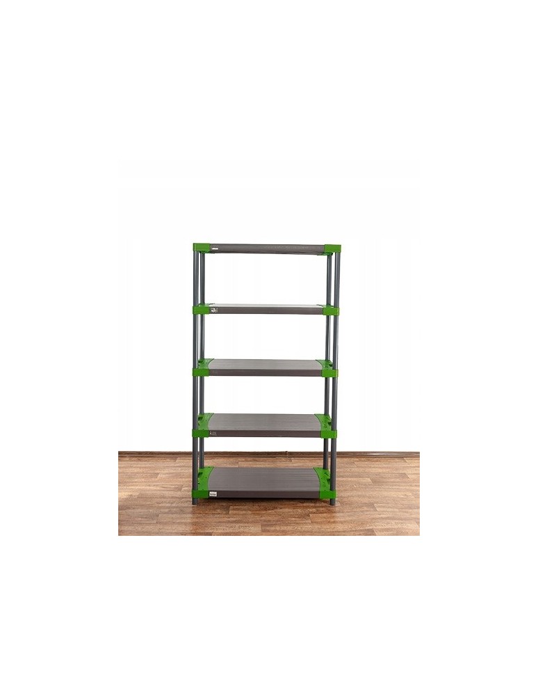 Regały z plastiku- tworzywa - Regał magazynowy plastikowy JUPITER-5_120_ZIEL - product b2b.wamar.biz 5