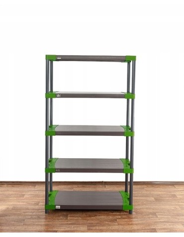 Regały z plastiku- tworzywa - Regał magazynowy plastikowy JUPITER-5_100_ZIEL - product 5