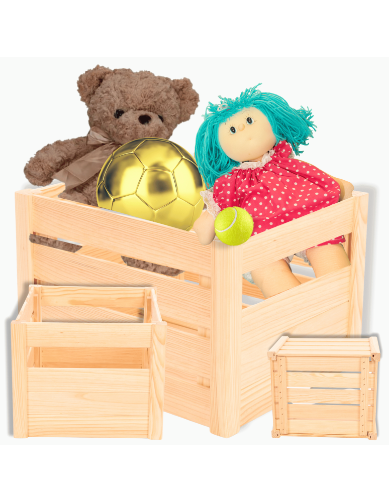 SDJ - Skrzynka na warzywa owoce skrzynki DREWNIANE DNO 35x30 cm skrzyneczka EKO - product b2b.wamar.biz 1
