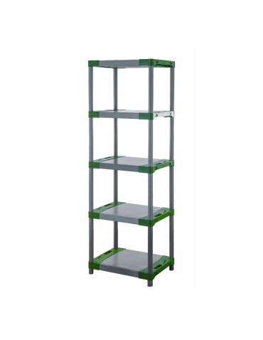 Regały z plastiku- tworzywa - Regał magazynowy plastikowy JUPITER-5_090_ZIEL - product 3