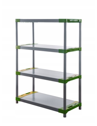 Regały z plastiku- tworzywa - Regał magazynowy garażowy JUPITER-4_100_ZIEL - product 3