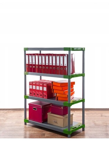 Regały z plastiku- tworzywa - Regał magazynowy garażowy JUPITER-4_100_ZIEL - product 14