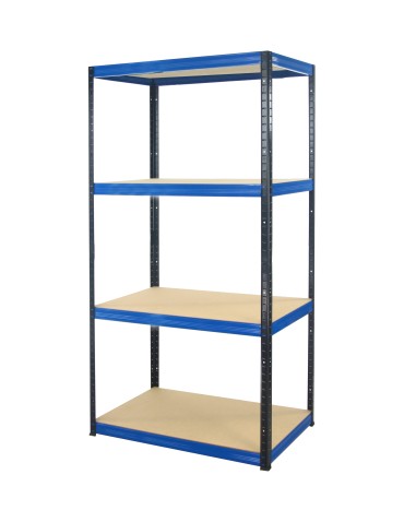 Regały Magazynowe - Regał Helios 180x75x60 cm 4 półki/400kg Biało-Pomarańczowy - product 11