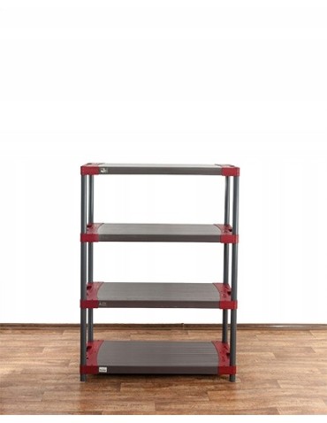 Regały z plastiku- tworzywa - Regał magazynowy garażowy JUPITER-4_150_CZER - product 5