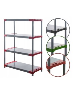 Regał magazynowy garażowy JUPITER-4_100_CZER