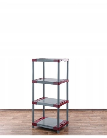 Regały z plastiku- tworzywa - Regał magazynowy garażowy JUPITER-4_090_CZER - product 4