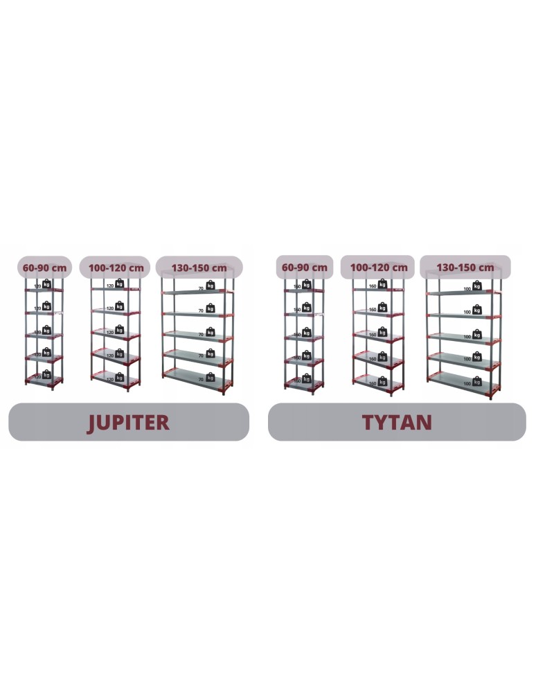 Pokrowce do regałów plastikowych Jupiter-Tytan - Pokrowiec na regał Jup/Tyt C_JUP_180X60X46_B - product b2b.wamar.biz 10